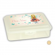 Personalisierte Lunchbox - Luisa beige